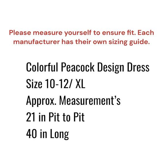 Connected Apparel Colorful Peacock Dress Size XL Sleeveless Vneck Ruched - Picture 4 of 8